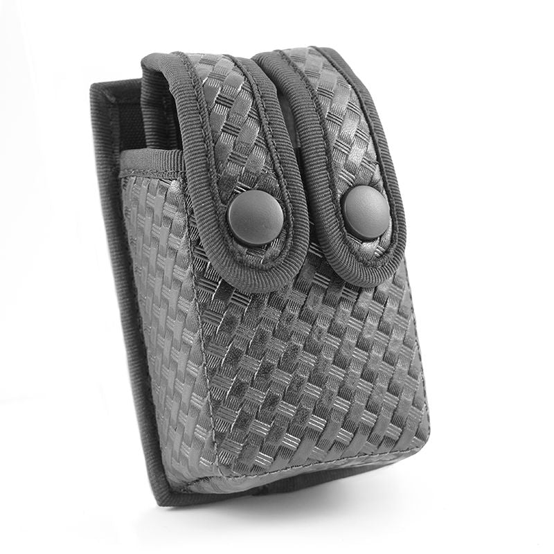 "H.V" DOUBLE MAGAZINE CASE 9MM " BASKETWEAVE" (BLACK SCORPION) Magazine Holder Black Scorpion