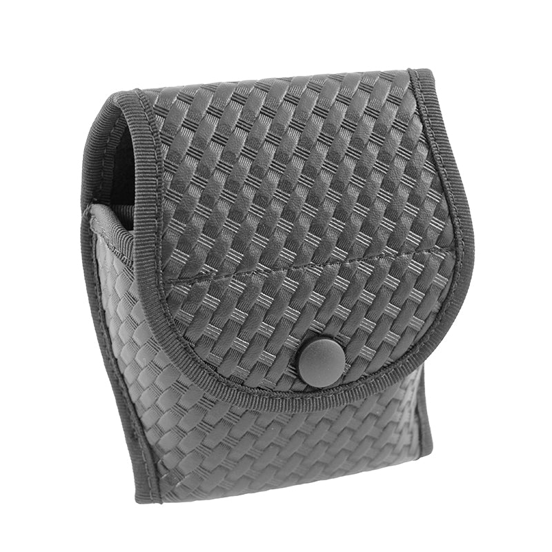 HANDCUFF CASE DOUBLE WITH FLAP " BASKETWEAVE" Handcuff Case Hi-Tec Intervention