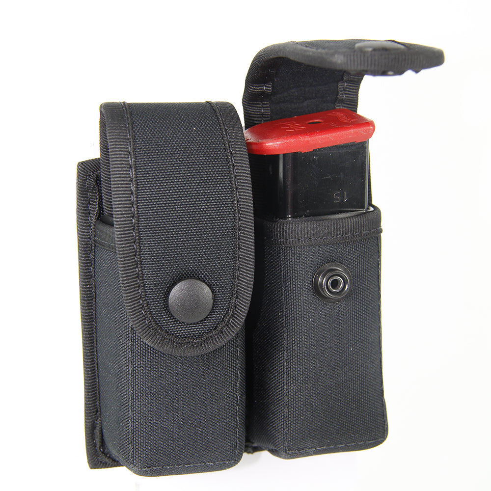 DOUBLE MAGAZINE CASE 40MM - ADJUSTABLE FLAPS Magazine Holder Hi-Tec Intervention