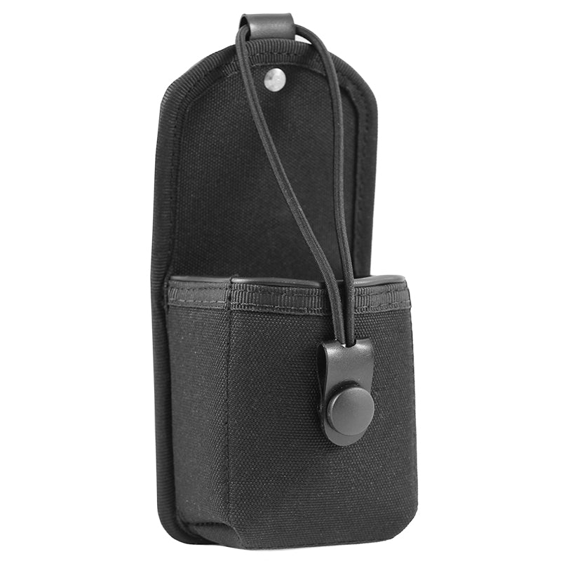 Walkie Talkie Holder Hard Leather, 3" Swivel Belt Loop Molle Radio Pouch