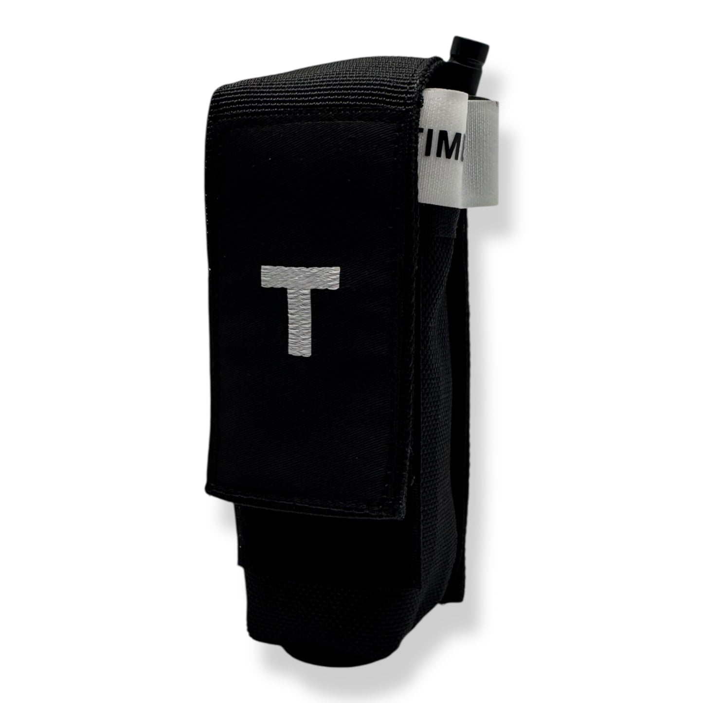 MOLLE LOC-STICK POUCH EMBROIDERED "T" WHITE FOR TOURNIQUET (TQ) BELT OR VEST Tourniquet Pouch Hi-Tec Intervention
