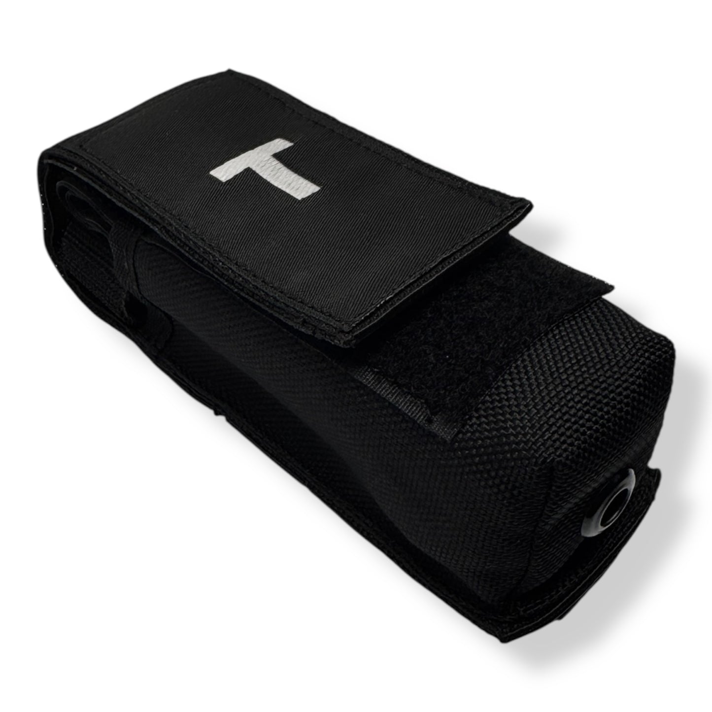 MOLLE LOC-STICK POUCH EMBROIDERED "T" WHITE FOR TOURNIQUET (TQ) BELT OR VEST Tourniquet Pouch Hi-Tec Intervention