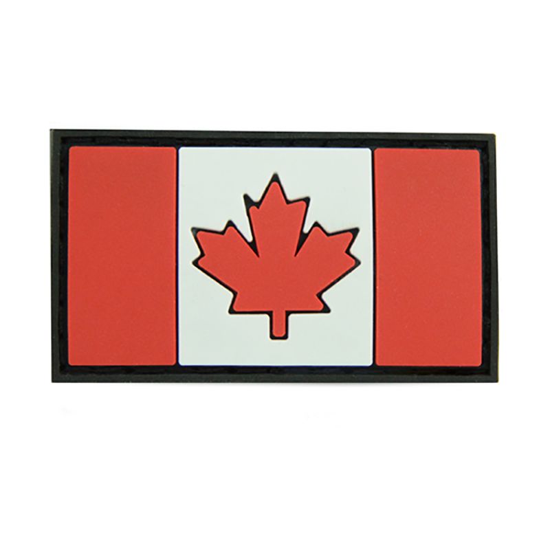 PVC CANADIAN FLAG W/ HOOK VELCRO (RED/WHITE) ACCESSORIES Hi-Tec Intervention