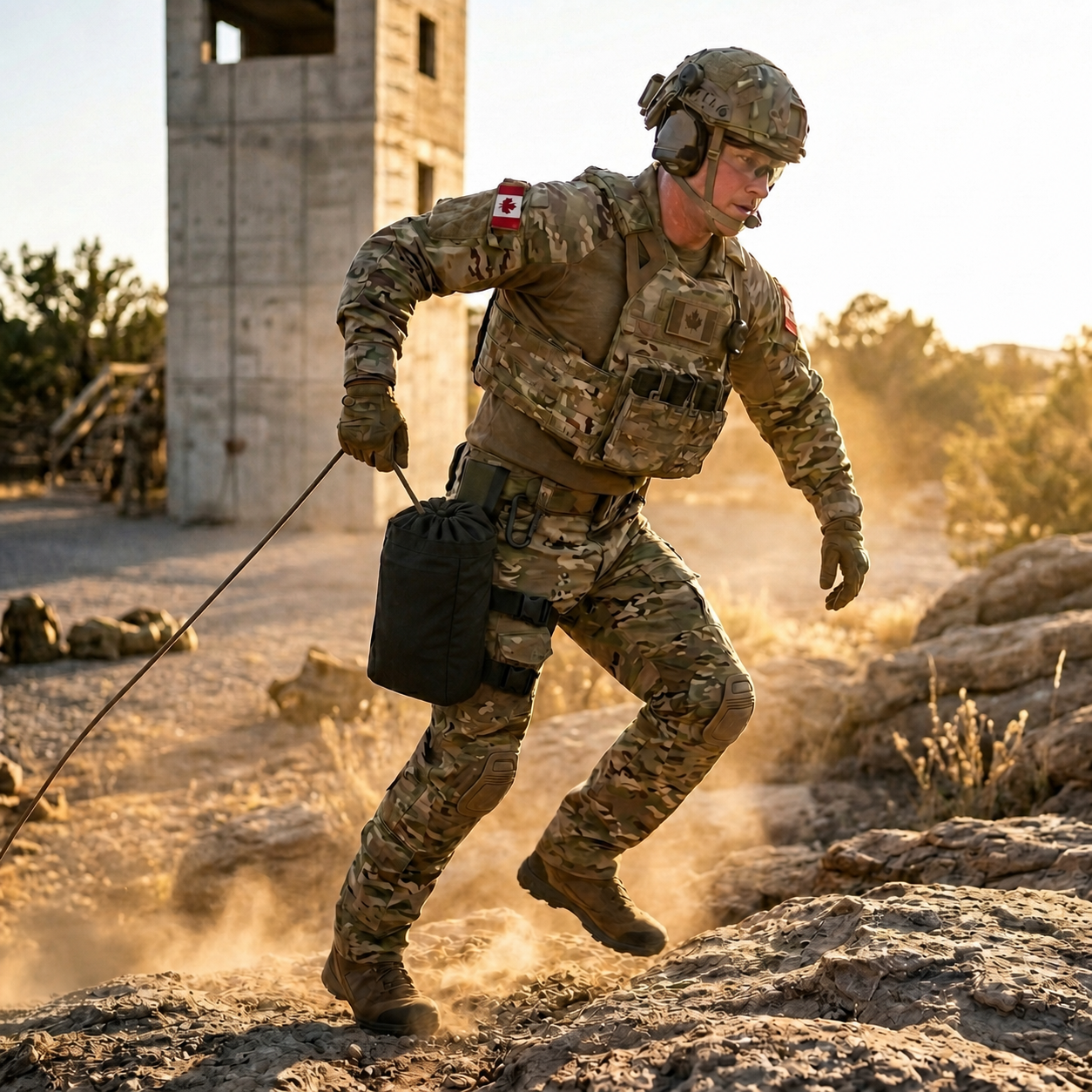 Cinch-Top Rope Deployment Drop Leg Bag Rope Bag Hi-Tec Intervention
