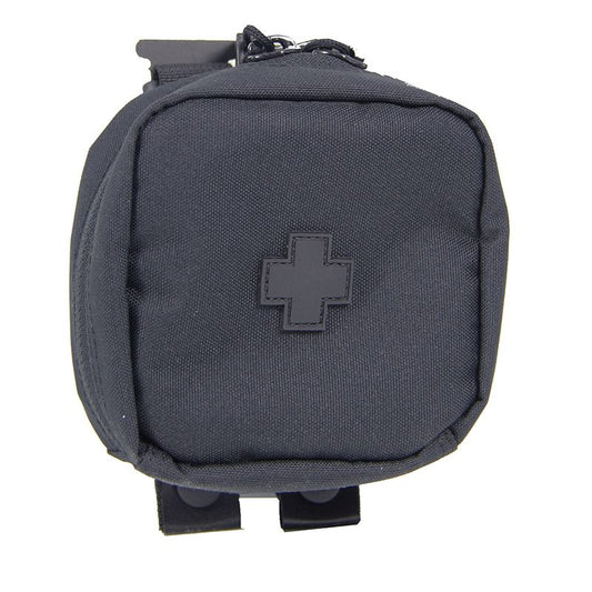 MOLLE LOC-STICK MEDICAL POUCH W/ blk CROSS 4" X 4"