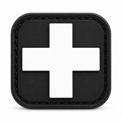 Medical Cross PVC Patch – 1.5" × 1.5" | HT025-5 ACCESSORIES Hi-Tec Intervention