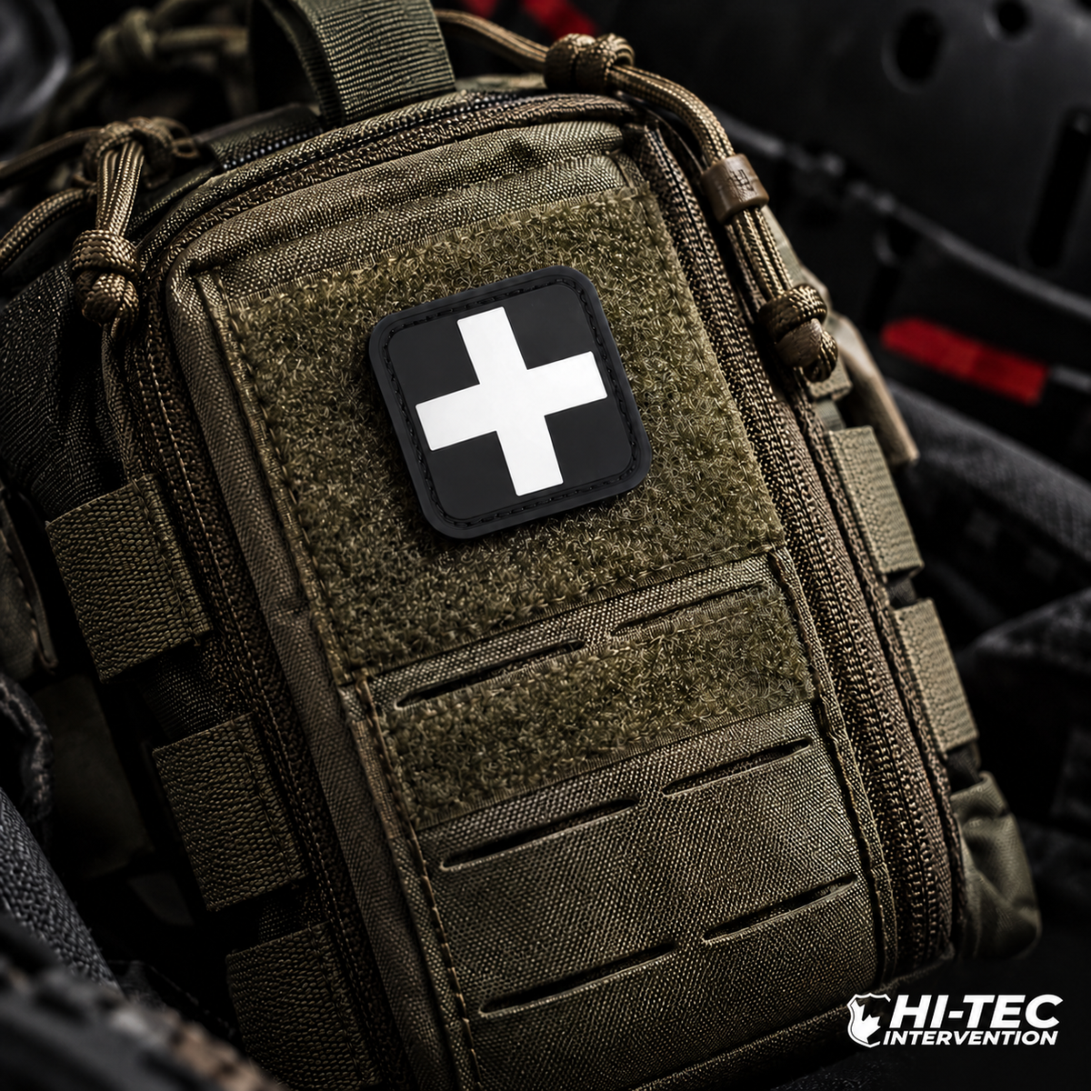 Medical Cross PVC Patch – 1.5" × 1.5" | HT025-5 ACCESSORIES Hi-Tec Intervention