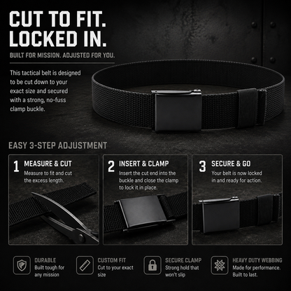 Elite Series Off Duty Tactical Web Belt (Cut to Size) Belt Hi-Tec Intervention