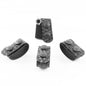 (3) 2" BELT KEEPERS + (1) HIDDEN KEY POUCH (SET OF 4) "BASKETWEAVE"