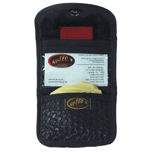 DOUBLE LATEX GLOVES POUCH "BASKETWEAVE"