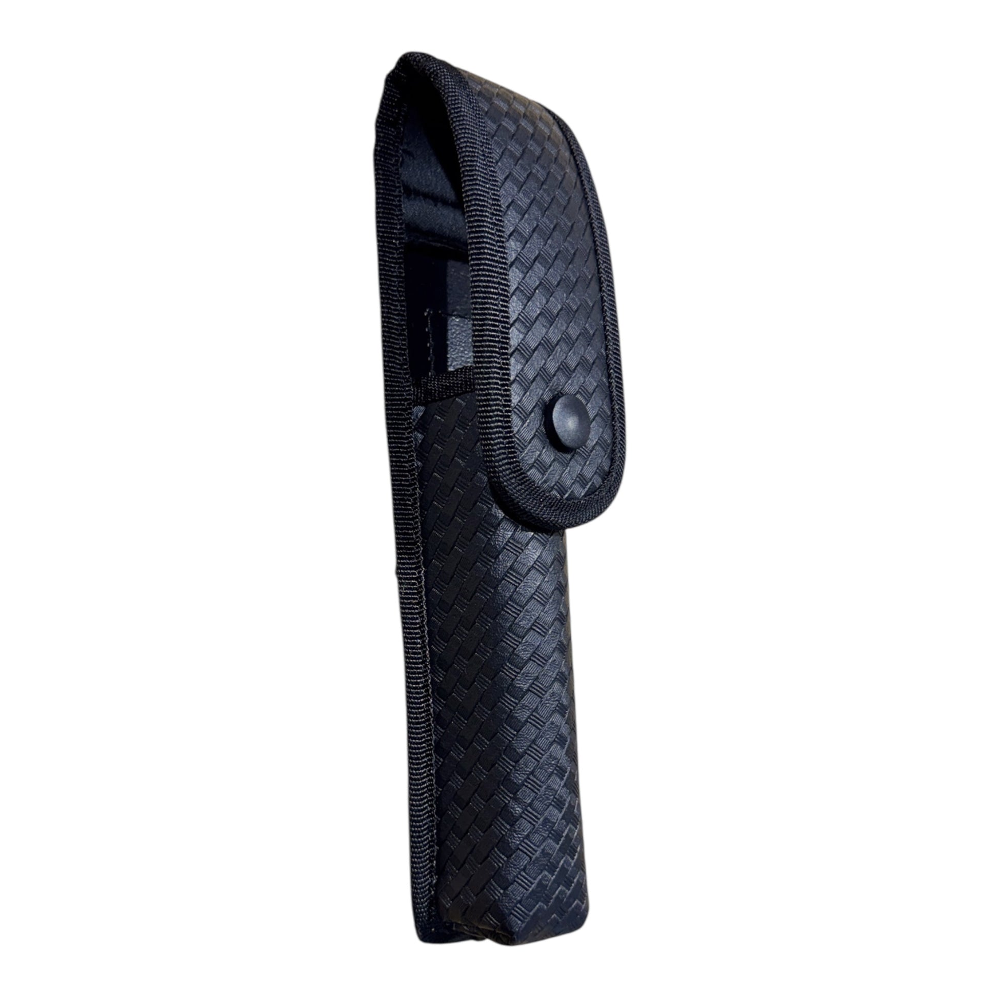 RETRACTABLE BATON POUCH , ASP 9 1/2 (26) WITH FLAP "BASKETWEAVE" Baton Carrier Hi-Tec Intervention