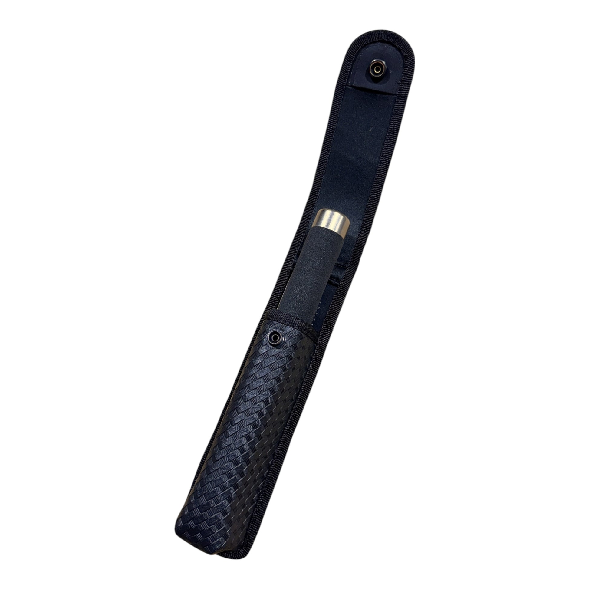 RETRACTABLE BATON POUCH , ASP 9 1/2 (26) WITH FLAP "BASKETWEAVE" Baton Carrier Hi-Tec Intervention