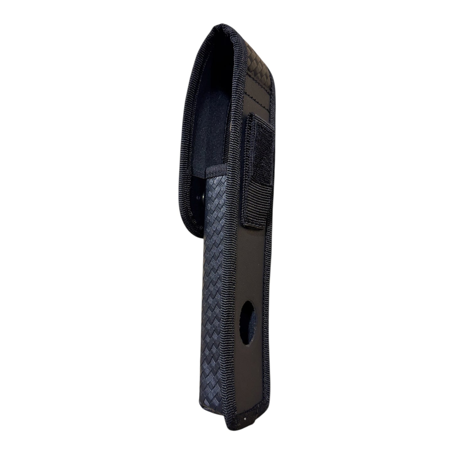 RETRACTABLE BATON POUCH , ASP 9 1/2 (26) WITH FLAP "BASKETWEAVE" Baton Carrier Hi-Tec Intervention