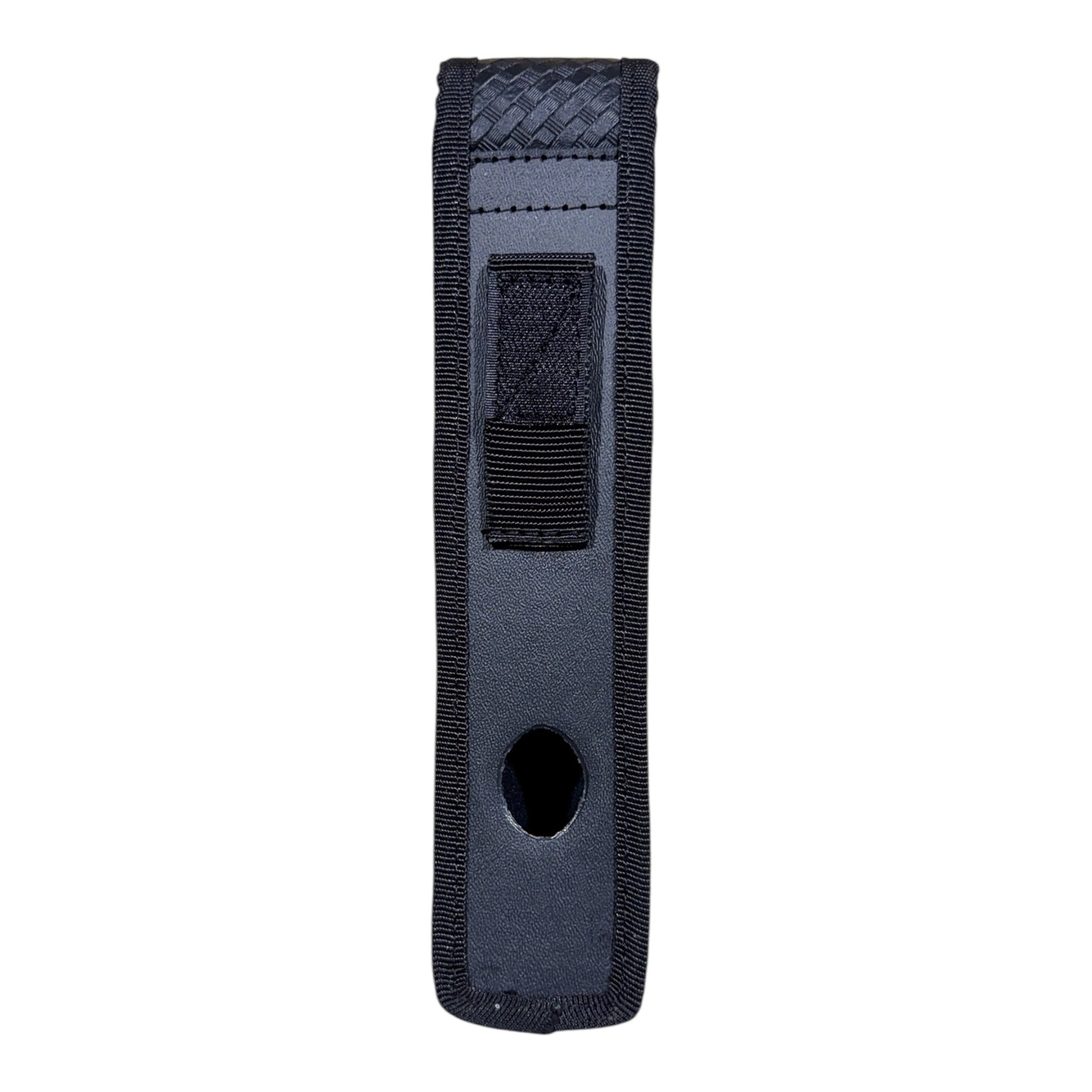 RETRACTABLE BATON POUCH , ASP 9 1/2 (26) WITH FLAP "BASKETWEAVE" Baton Carrier Hi-Tec Intervention