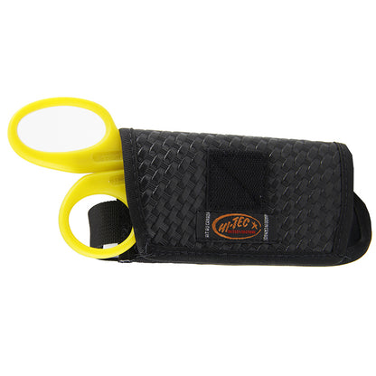 TRAUMA SHEAR + PEN LIGHT EMS CASE HORIZONTAL "BASKETWEAVE" Scissor Sheath Hi-Tec Intervention