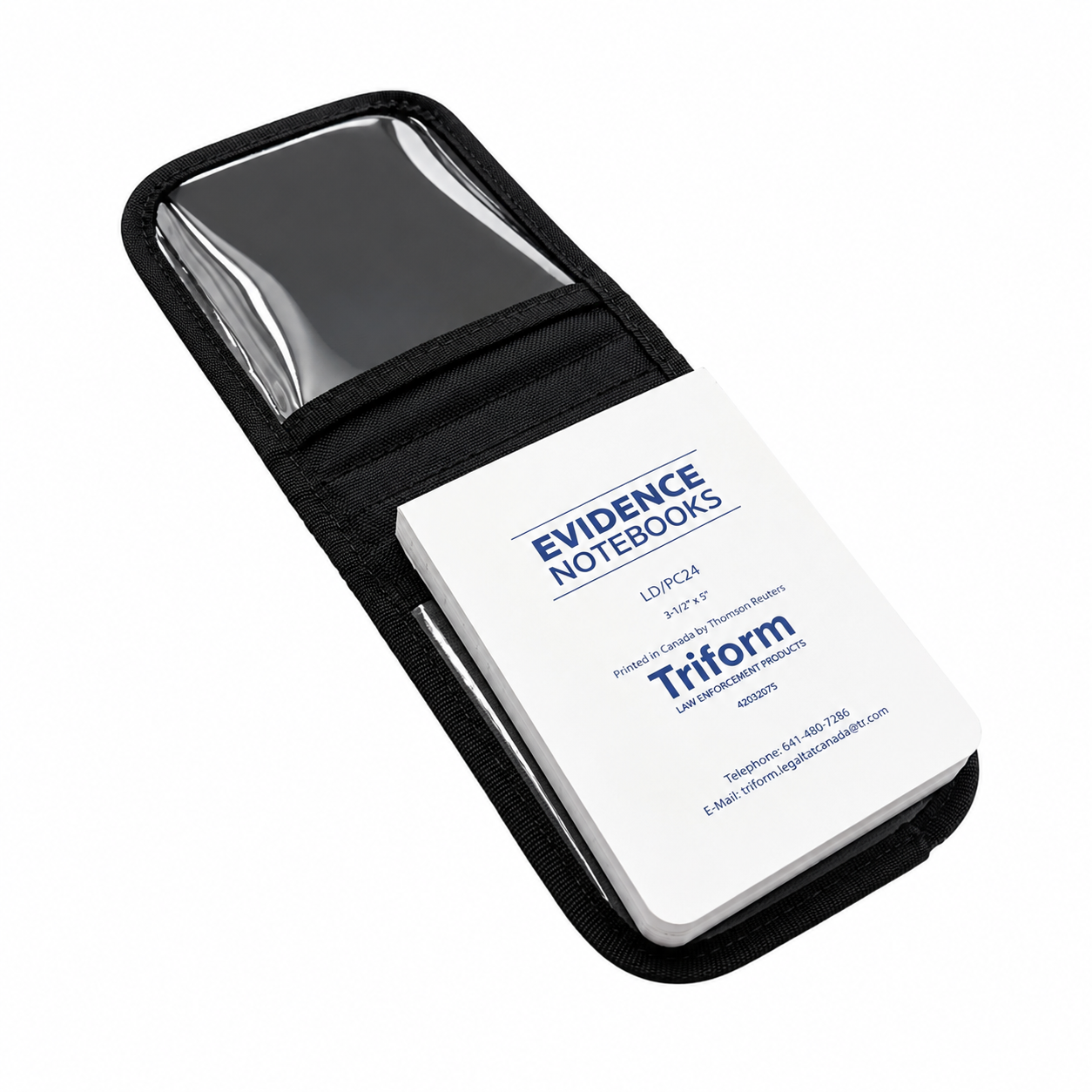 NOTEBOOK COVER WITH 4 CLEAR POCKETS 3.5"X5" Hi-Tec Intervention