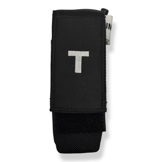 MOLLE LOC-STICK POUCH EMBROIDERED "T" WHITE FOR TOURNIQUET (TQ) BELT OR VEST Tourniquet Pouch Hi-Tec Intervention