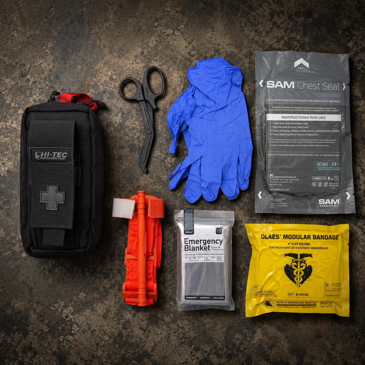 MEDICAL/ IFAK POUCH WITH TQ HOLDER MOLLE LOC-STICK Hi-Tec Intervention
