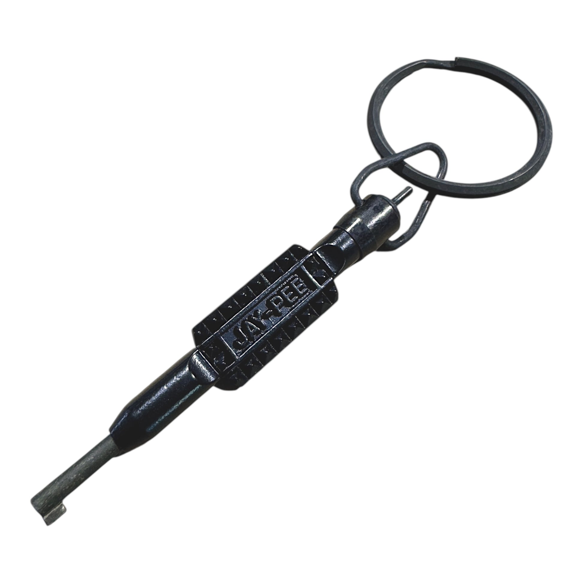 Metal Handcuff Key - Flat Grip with Swivel and Key Ring Handcuff Key JAY-PEE