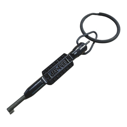 Metal Handcuff Key - Flat Grip with Swivel and Key Ring Handcuff Key JAY-PEE