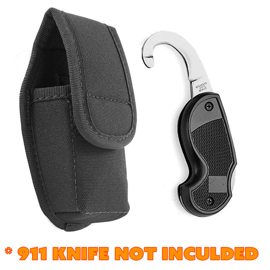 CASE FOR 911 KNIFE SNAP FLAP CLOSURE WITH OPEN BELT LOOP Hi-Tec Intervention