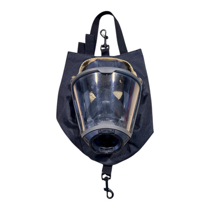 HALF OR FULL FACE MASK POUCH /BAG FOR SCBA OR RESPIRATOR (BLACK) Hi-Tec Intervention