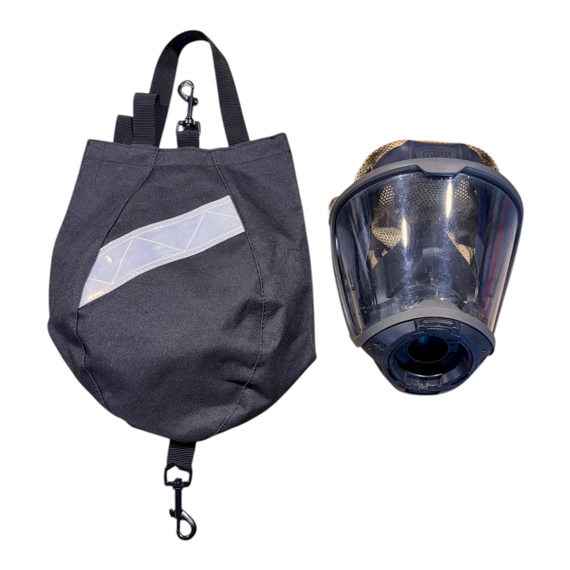 HALF OR FULL FACE MASK POUCH /BAG FOR SCBA OR RESPIRATOR (BLACK) Hi-Tec Intervention