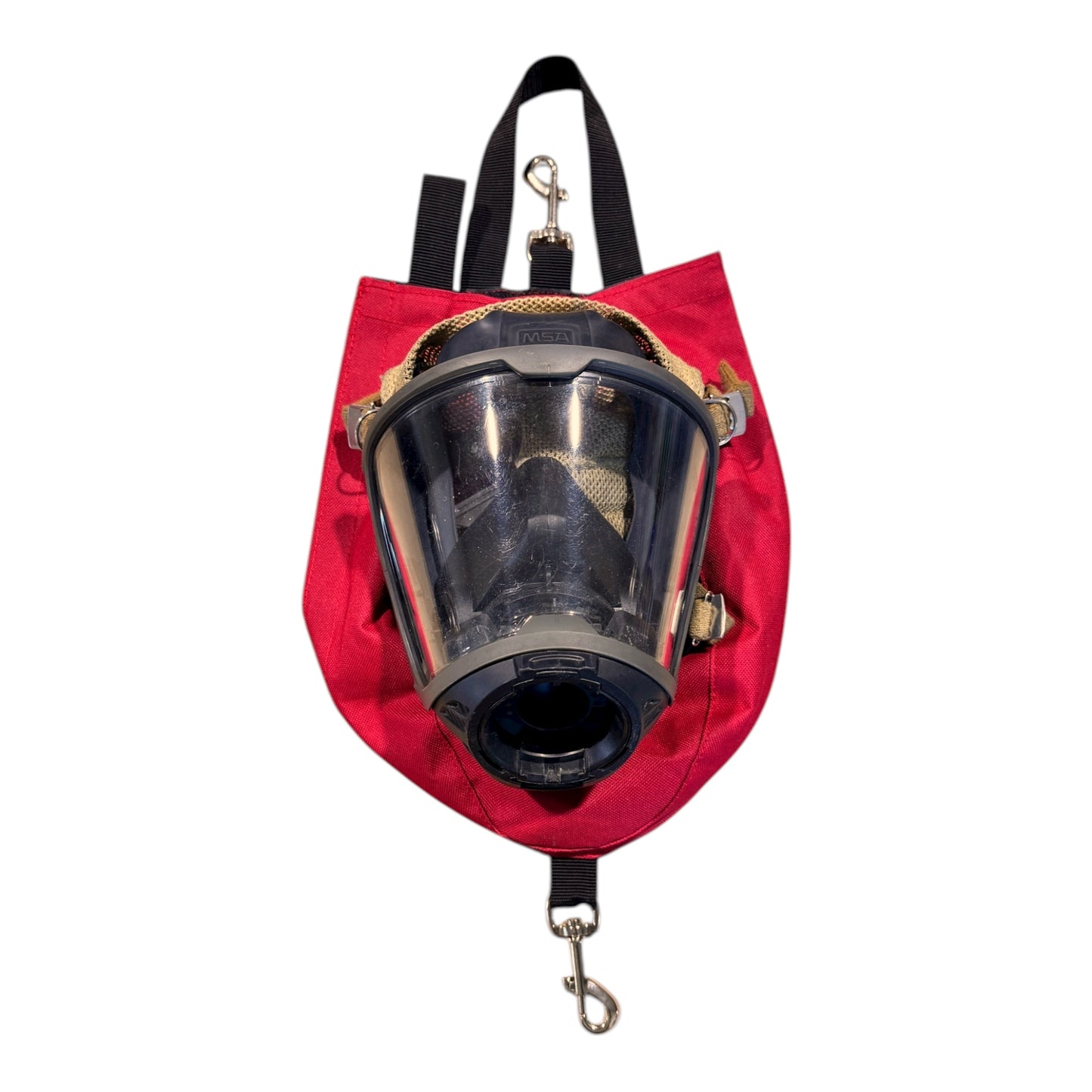 HALF OR FULL FACE MASK POUCH /BAG FOR SCBA OR RESPIRATOR (RED) Oxygen Pouch Hi-Tec Intervention