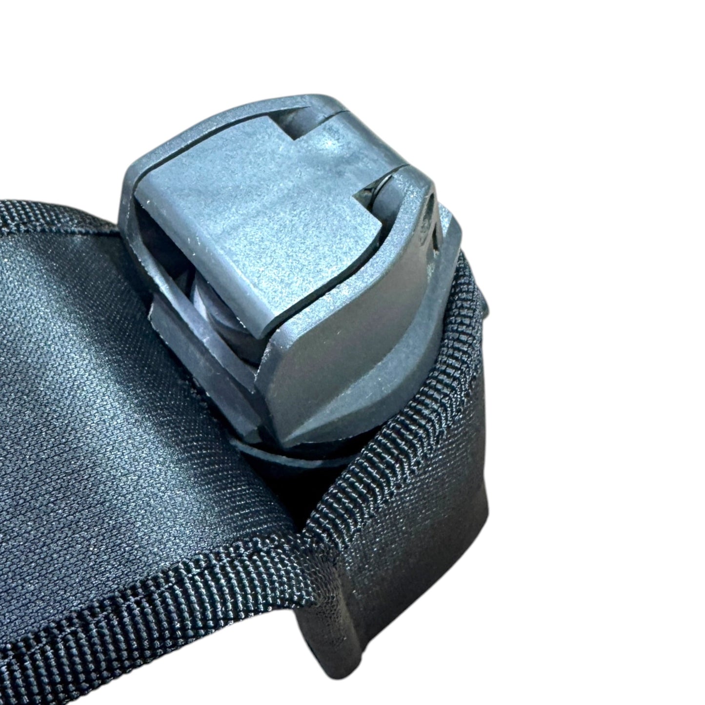 OC spray canister seated inside rounded polymer pouch guard